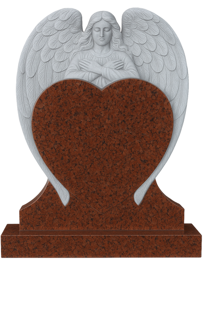 Seraphiel Angel & Heart Headstone | MM102