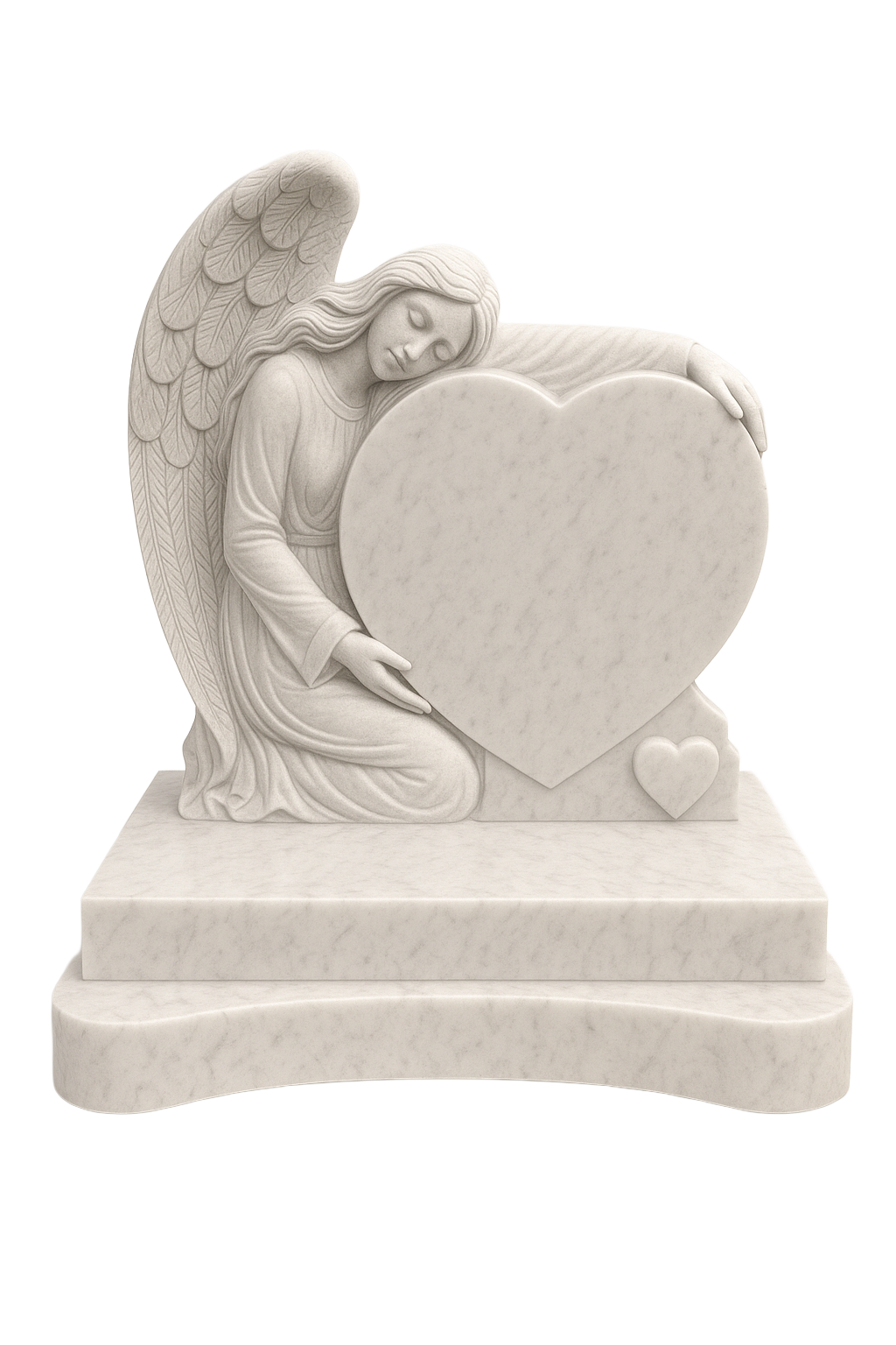 Somnara Sleeping Angel & Heart Headstone | MM100