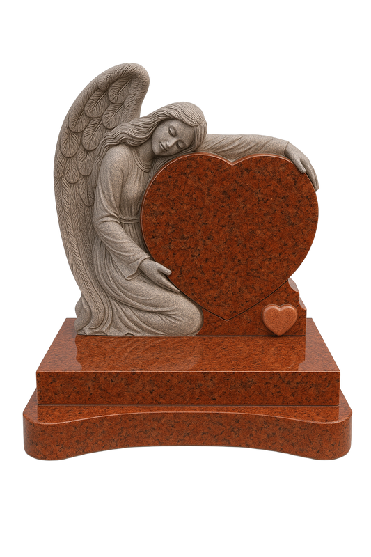 Somnara Sleeping Angel & Heart Headstone | MM100