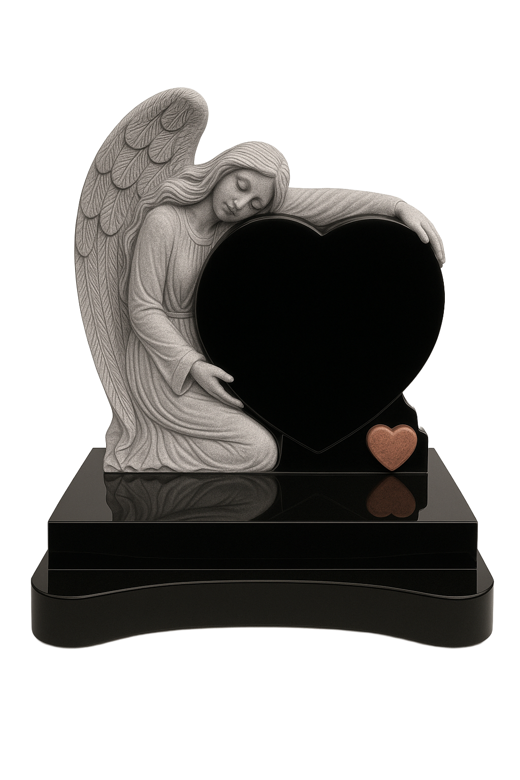 Somnara Sleeping Angel & Heart Headstone | MM100