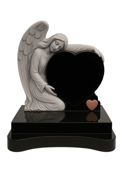 Somnara Sleeping Angel & Heart Headstone | MM100