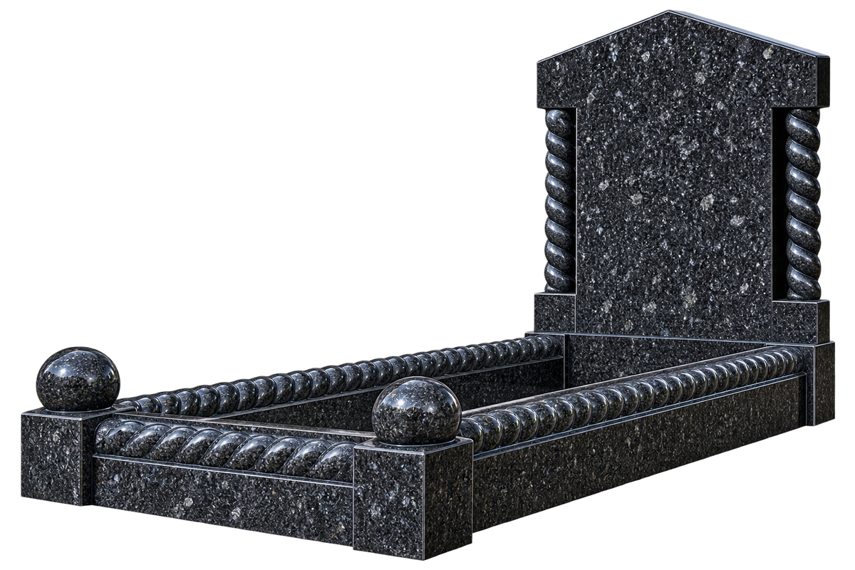 Torsana Barley-Twisted Kerb Set Memorial with Matching Kerbs | MM114
