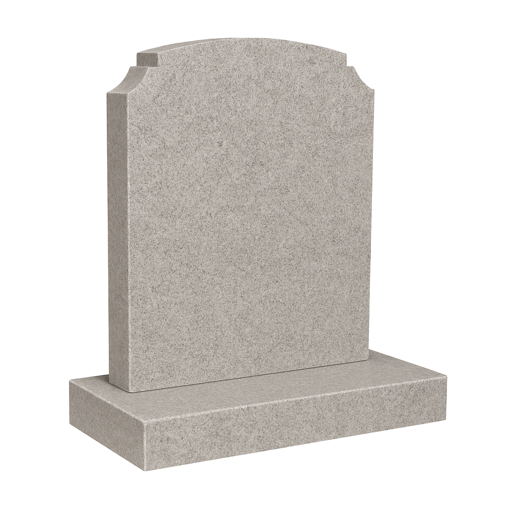 Heritage Camber Top Headstone with Check Shoulders | MM013