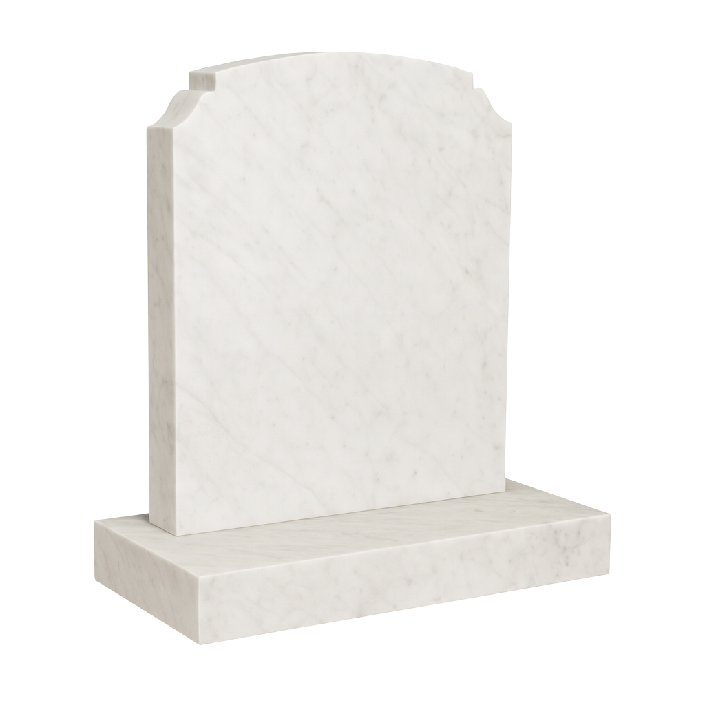 Heritage Camber Top Headstone with Check Shoulders | MM013