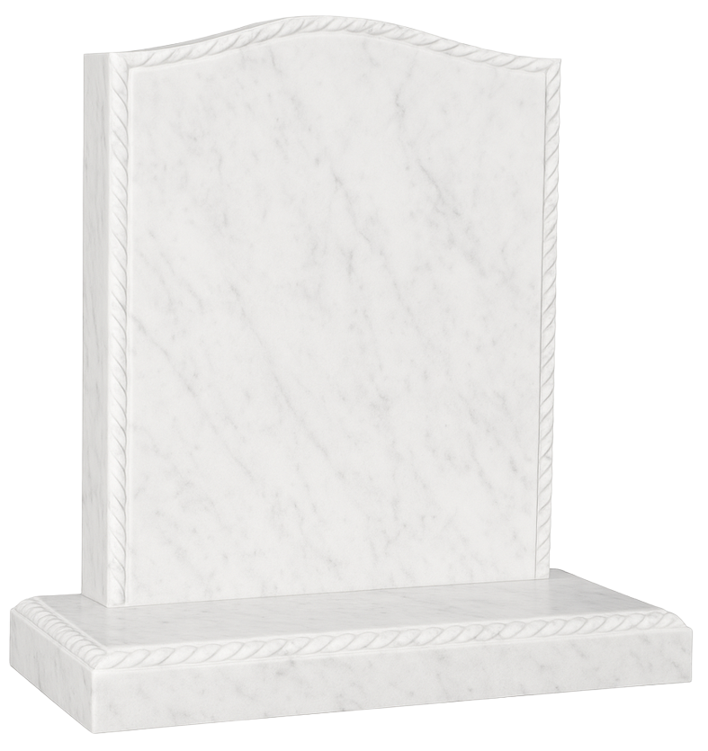 Infinity Ogee Headstone with Rope Detail | MM004