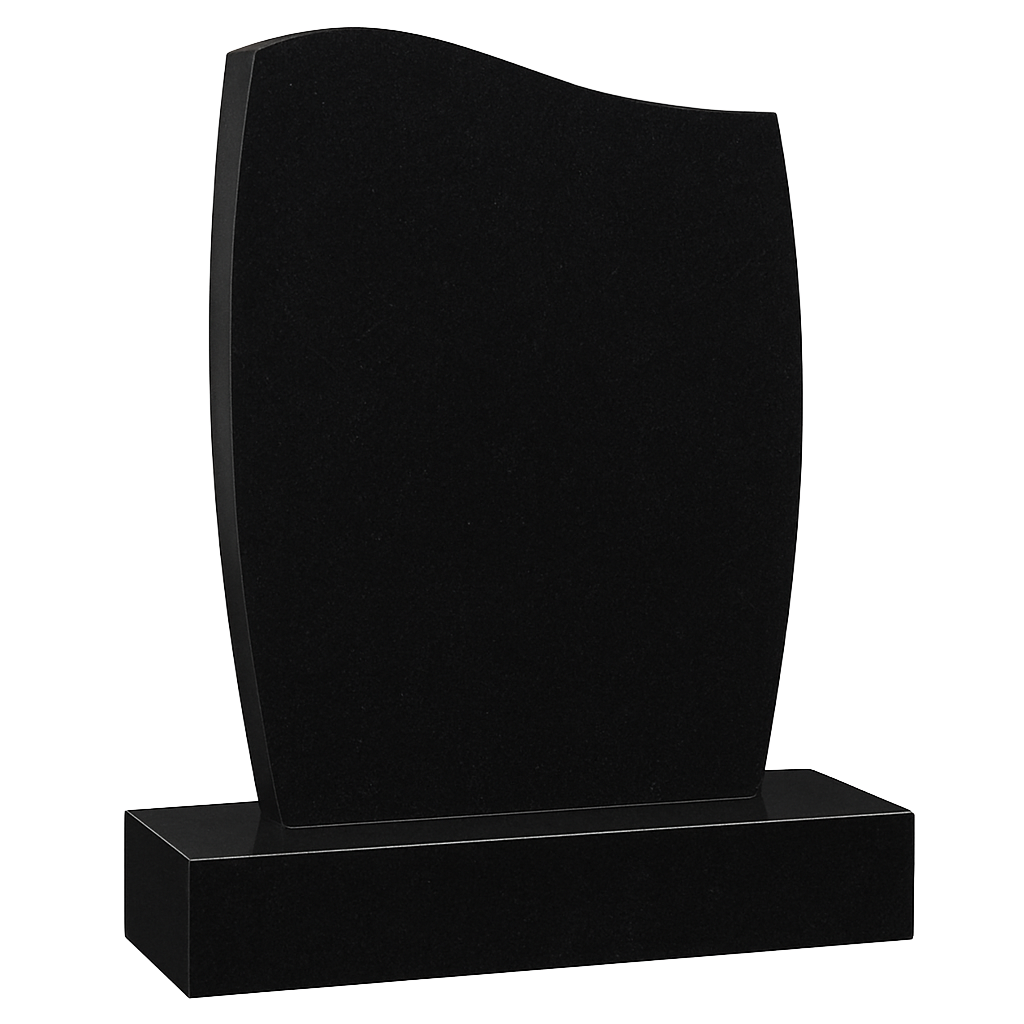 Aria Half Ogee Headstone with Barrelled Sides | MM023