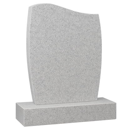 Aria Half Ogee Headstone with Barrelled Sides | MM023