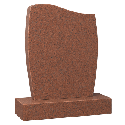 Aria Half Ogee Headstone with Barrelled Sides | MM023