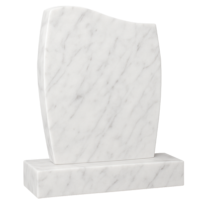 Aria Half Ogee Headstone with Barrelled Sides | MM023