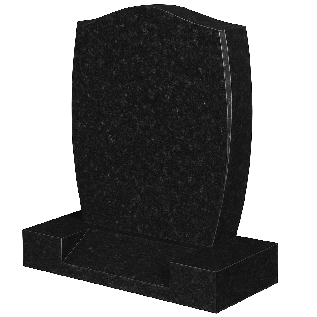 Encore Ogee Headstone with Barrelled Sides & Splayed Base | MM024