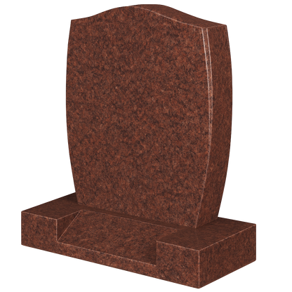 Encore Ogee Headstone with Barrelled Sides & Splayed Base | MM024