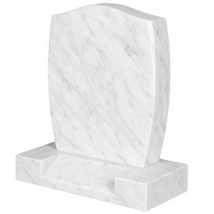 Encore Ogee Headstone with Barrelled Sides & Splayed Base | MM024