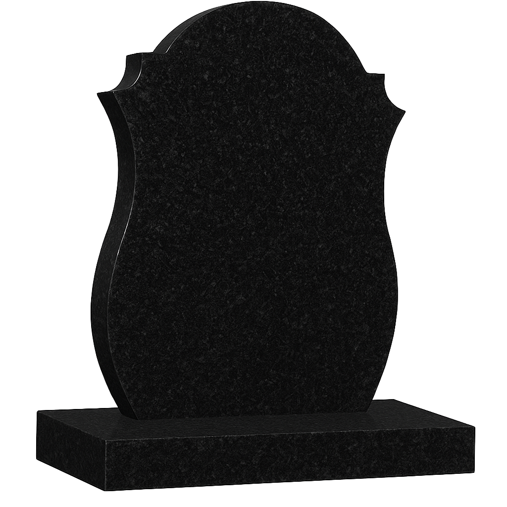 Fairmont Round Top Headstone with Barrelled Sides | MM028