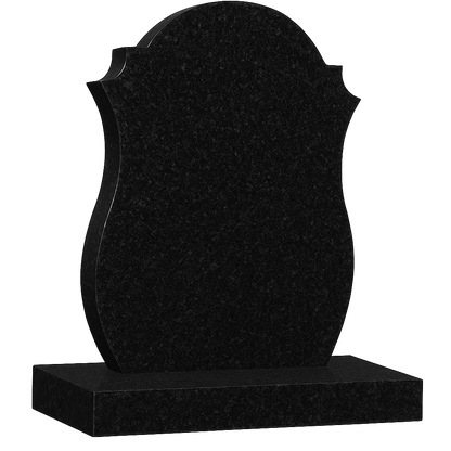 Fairmont Round Top Headstone with Barrelled Sides | MM028
