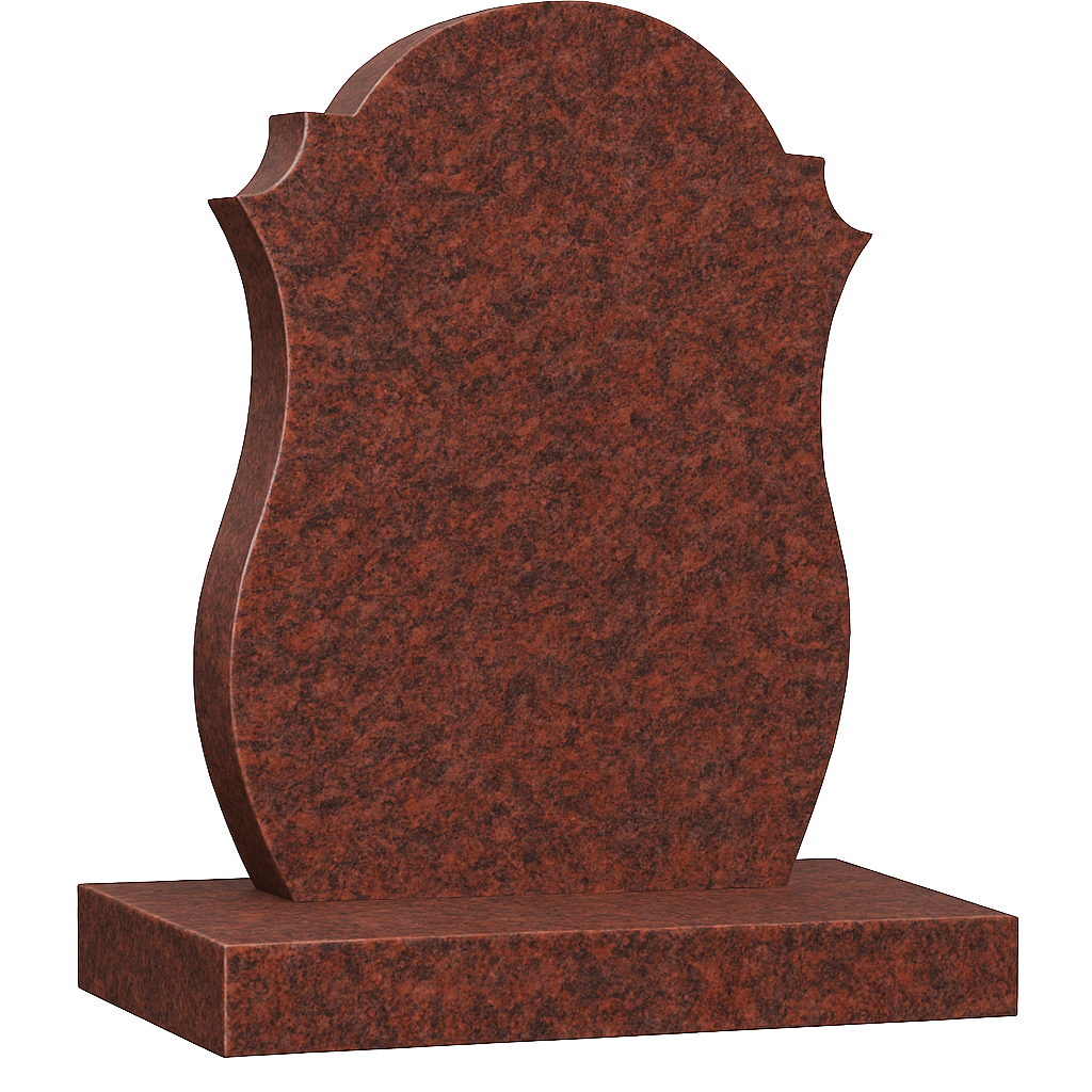 Fairmont Round Top Headstone with Barrelled Sides | MM028