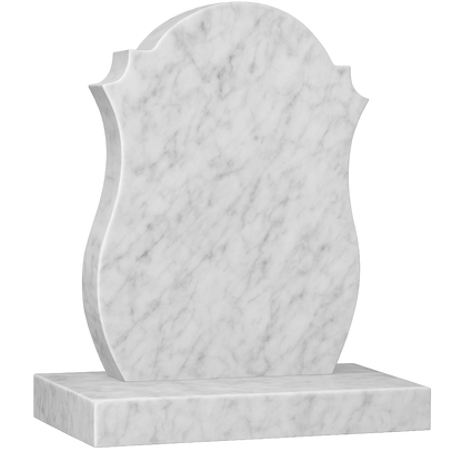 Fairmont Round Top Headstone with Barrelled Sides | MM028