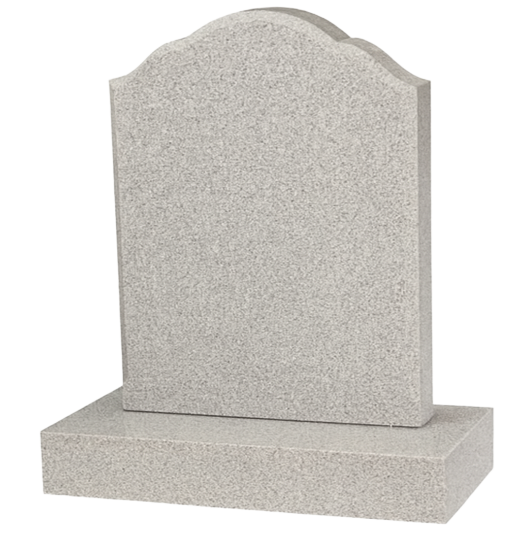 Solenne Bow Top Headstone with Ogee Shoulders | MM018