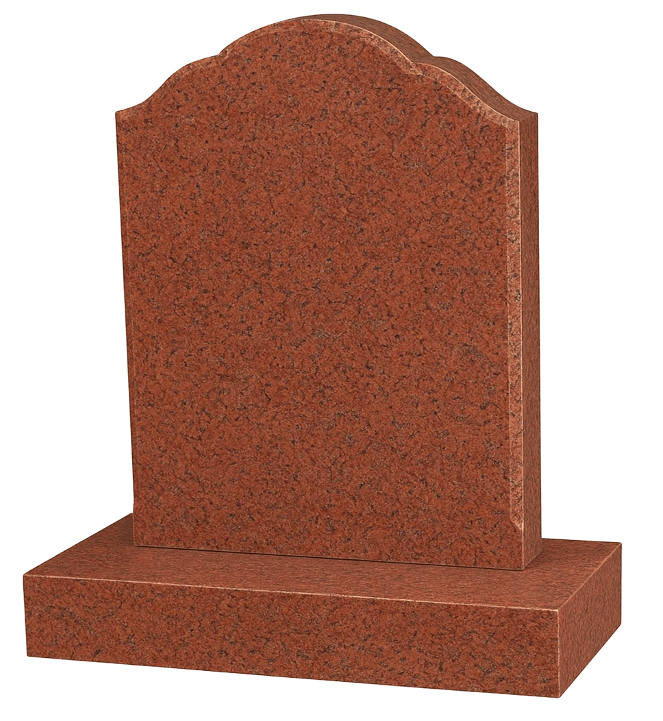 Solenne Bow Top Headstone with Ogee Shoulders | MM018