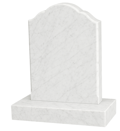 Solenne Bow Top Headstone with Ogee Shoulders | MM018