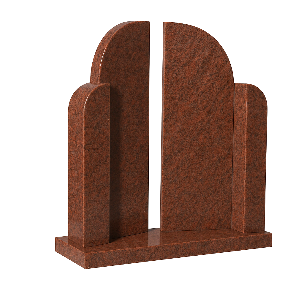 Gates of Heaven Sculpted Religious Headstone | MM020