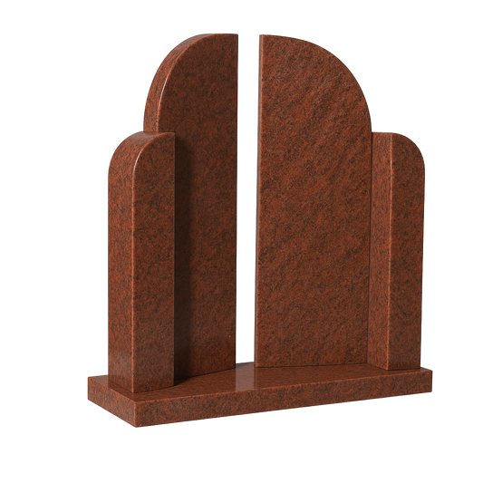Gates of Heaven Sculpted Religious Headstone | MM020