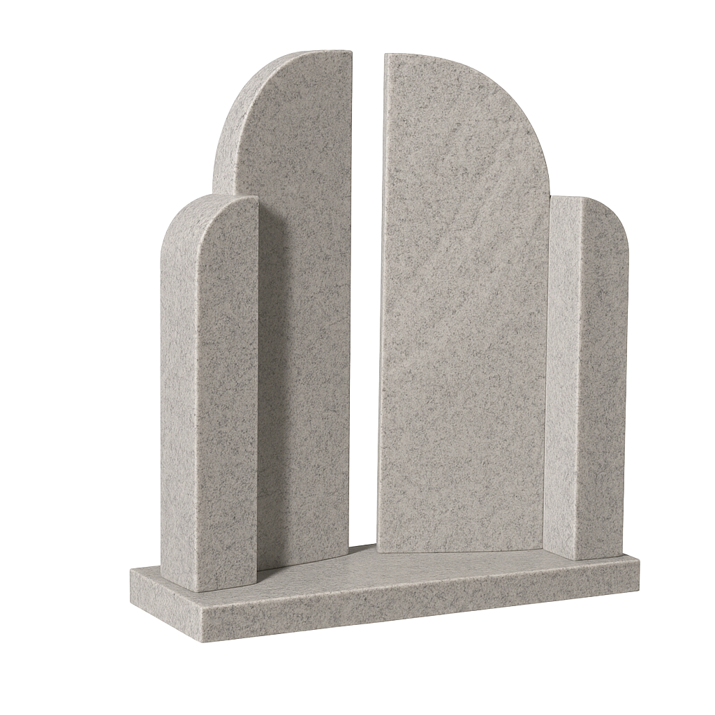 Gates of Heaven Sculpted Religious Headstone | MM020