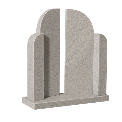 Gates of Heaven Sculpted Religious Headstone | MM020