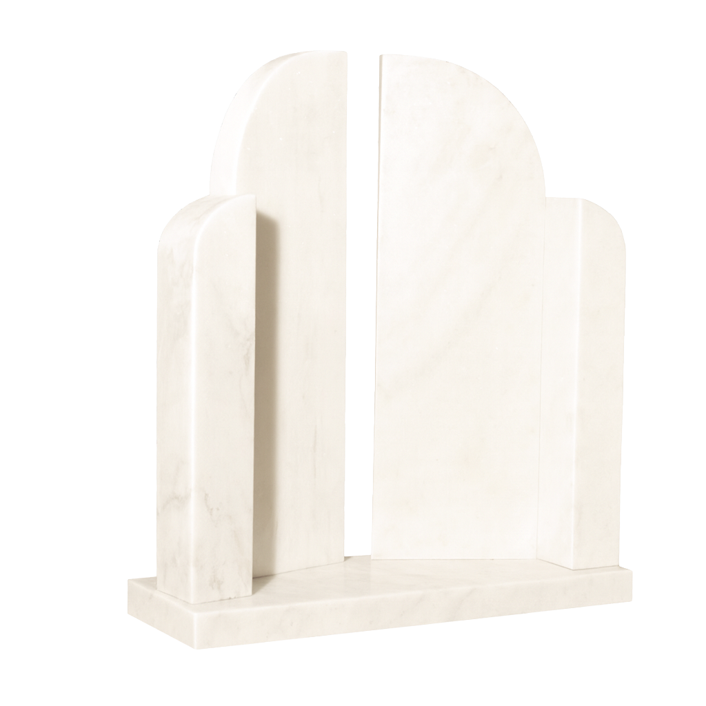 Gates of Heaven Sculpted Religious Headstone | MM020