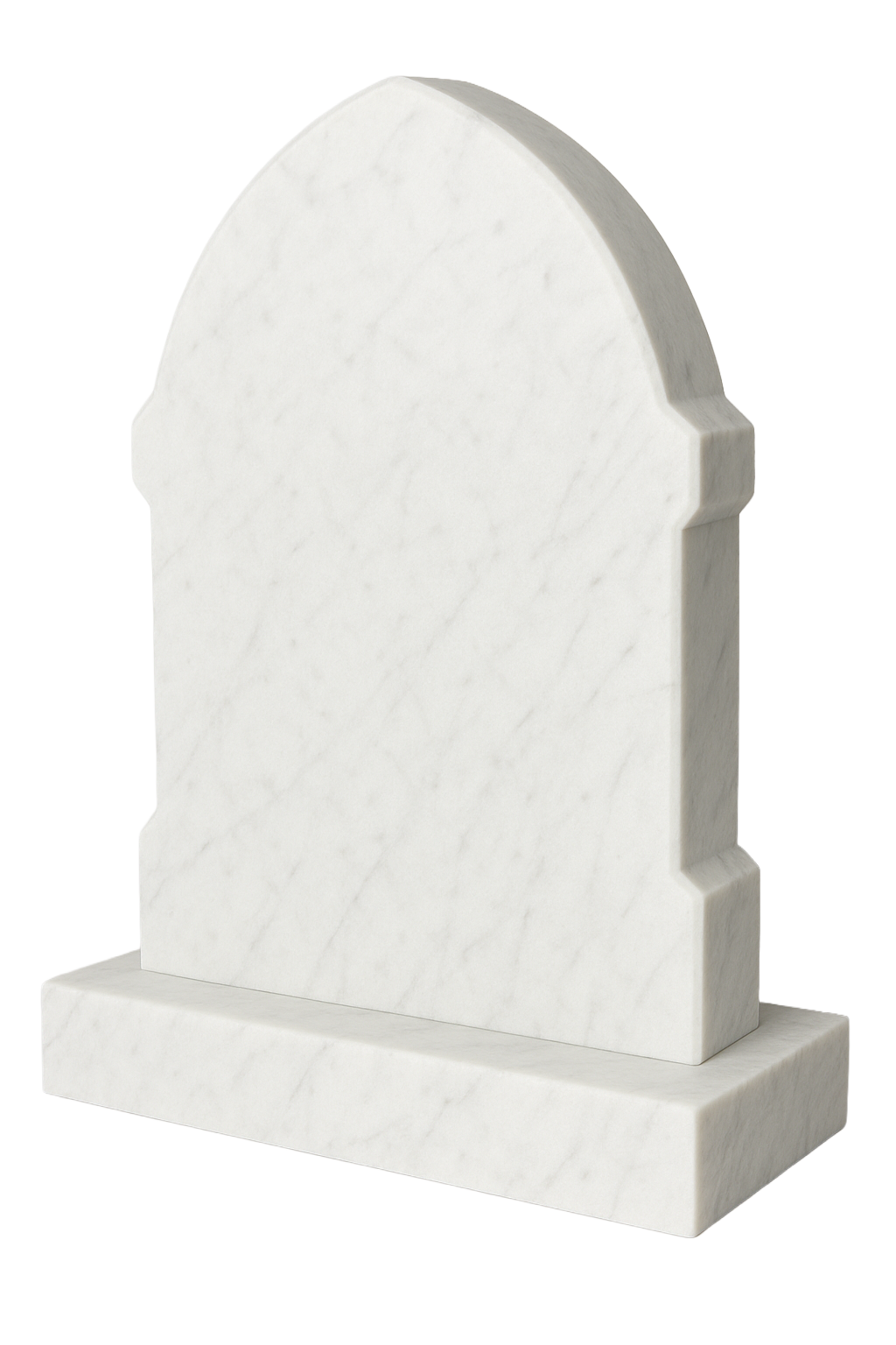 Cathedral Gothic Arch Headstone with Chamfered Ends | MM022