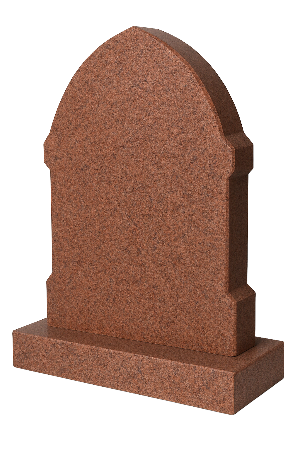 Cathedral Gothic Arch Headstone with Chamfered Ends | MM022