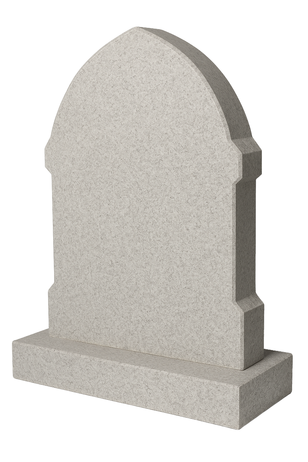 Cathedral Gothic Arch Headstone with Chamfered Ends | MM022