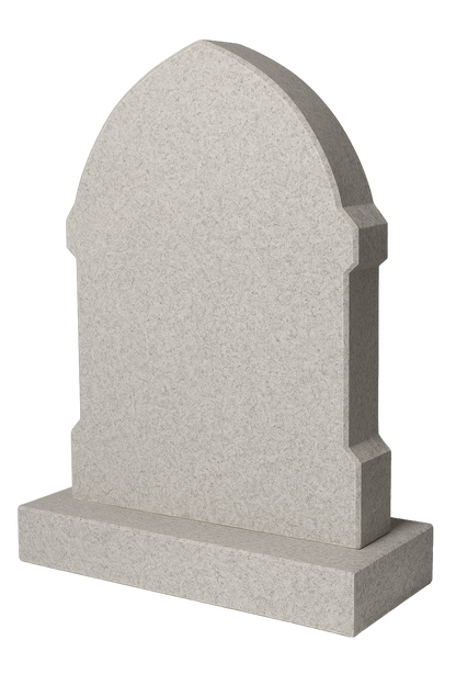 Cathedral Gothic Arch Headstone with Chamfered Ends | MM022