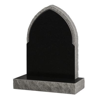 Ardent Gothic Natural Rock Headstone | MM042