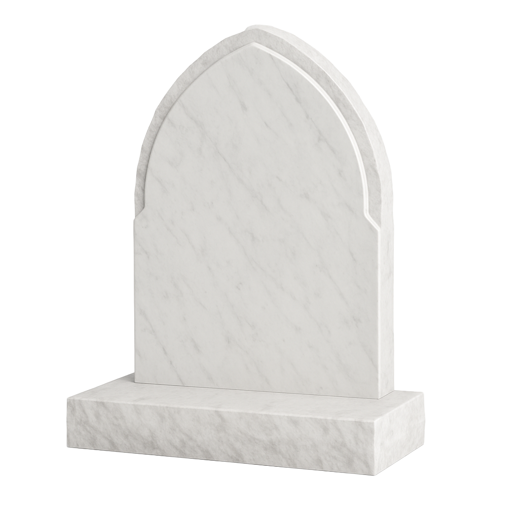 Ardent Gothic Natural Rock Headstone | MM042
