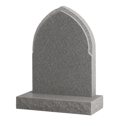 Ardent Gothic Natural Rock Headstone | MM042