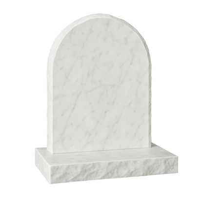 Haven Half Round Natural Rock Headstone | MM043