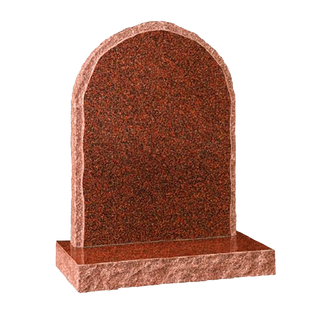 Haven Half Round Natural Rock Headstone | MM043