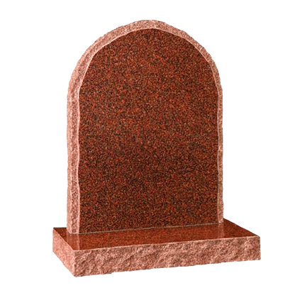 Haven Half Round Natural Rock Headstone | MM043