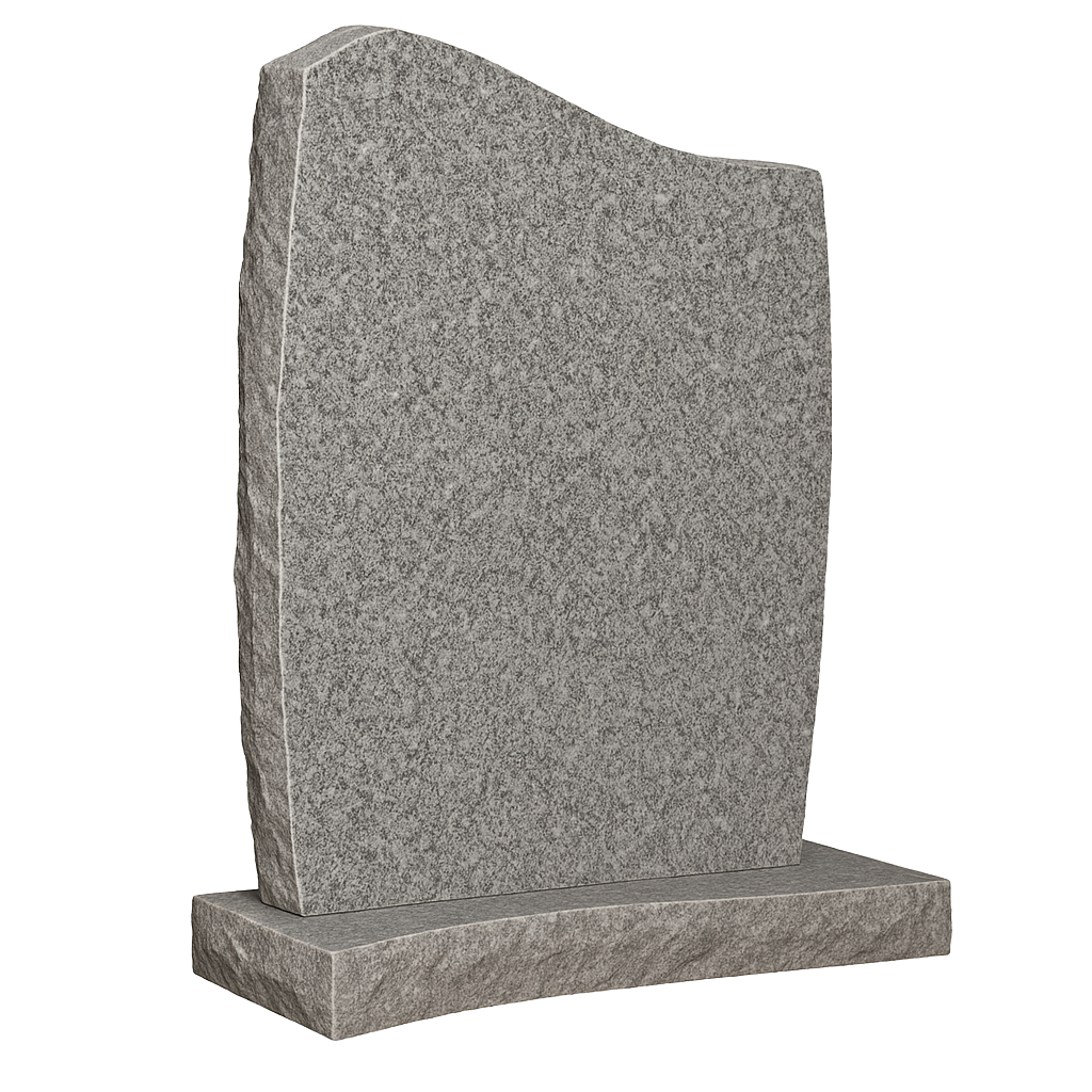 Stonehaven Half Ogee Natural Rock Headstone | MM044