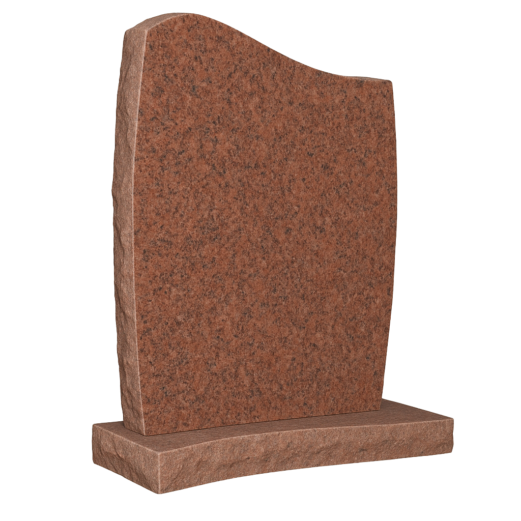 Stonehaven Half Ogee Natural Rock Headstone | MM044