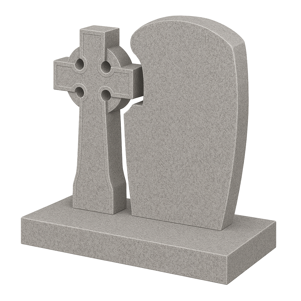 Celtara Celtic Wheel Cross Headstone | MM032