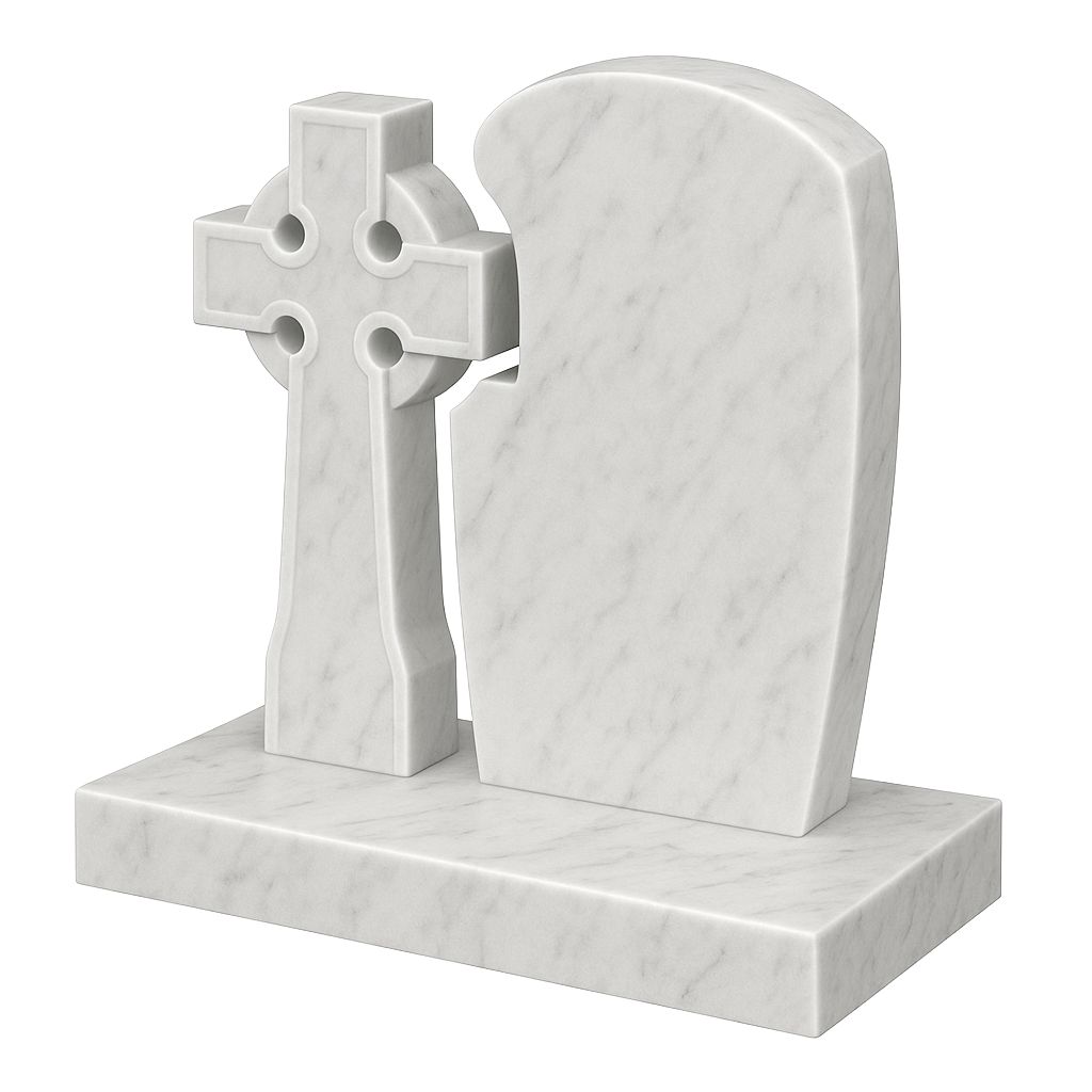 Celtara Celtic Wheel Cross Headstone | MM032