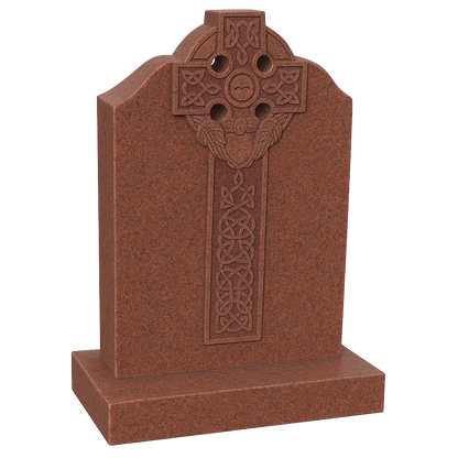 Éireann Heart Sacred Heart Celtic Cross Headstone | MM033