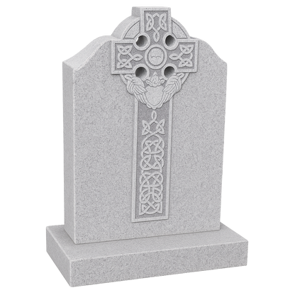 Éireann Heart Sacred Heart Celtic Cross Headstone | MM033