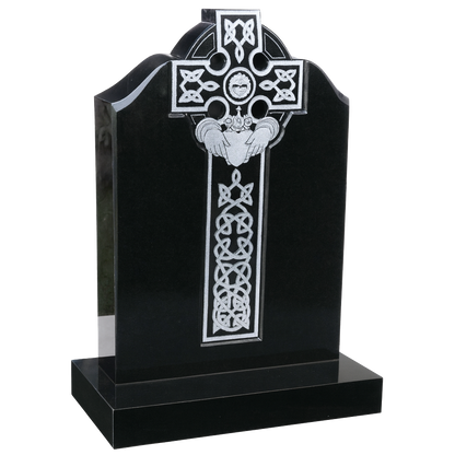 Éireann Heart Sacred Heart Celtic Cross Headstone | MM033