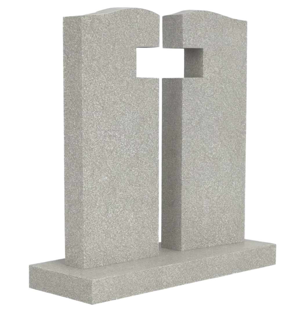 Seraphis Gates of Heaven Headstone with Cross | MM031