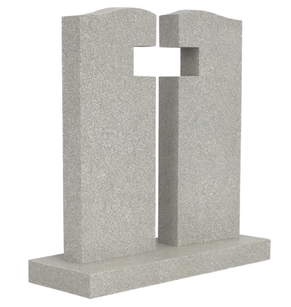 Seraphis Gates of Heaven Headstone with Cross | MM031