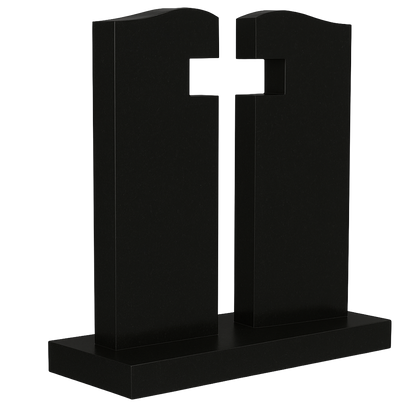 Seraphis Gates of Heaven Headstone with Cross | MM031