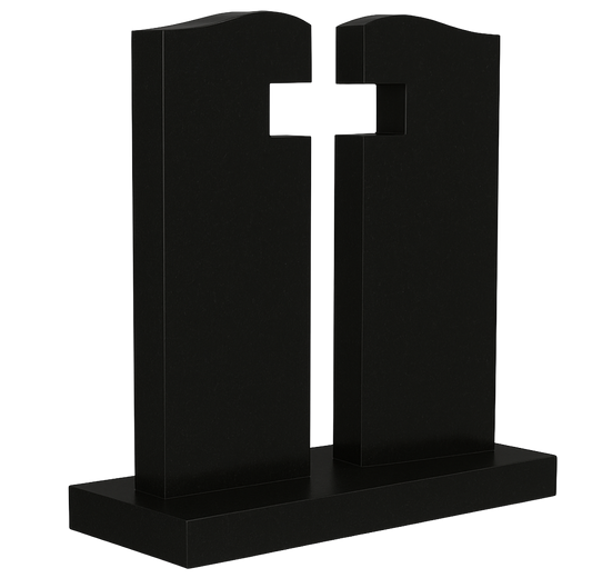 Seraphis Gates of Heaven Headstone with Cross | MM031