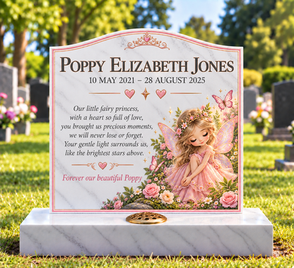 Princess & Fairytale Children's Custom Memorial Designs